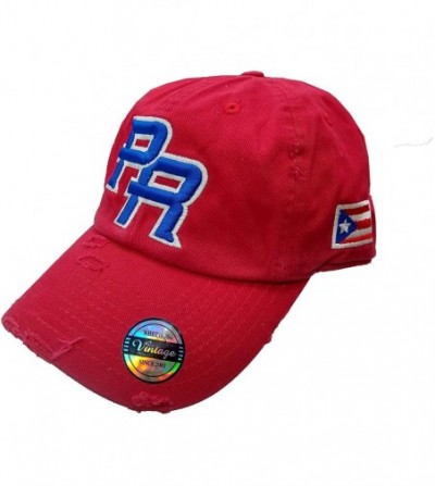 Baseball Caps Puerto Rico Snapback Hats Vintage Hats - Vintage red/royal logo - CV195SW4T0Y