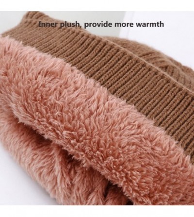Skullies & Beanies Unisex Wool Knitted Goggles Beanie- Warm Winter Hat Outdoor Sports Cap Fashion Indoor Leisure Snow Cold Pr...