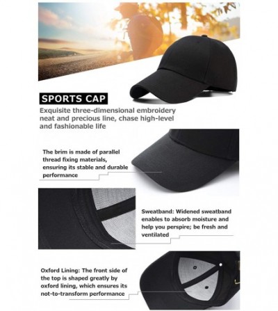 Baseball Caps Baseball Cap Dad Hat for Men Women-Classic Adjustable Plain Hat - 11white - CF18Q824AD2