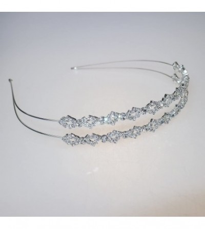 Headbands Elegant Wedding Bridal Charming Rhinestone Headpiece Headband Veil Tiara - CL183R0QUMA