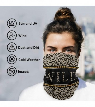 Balaclavas Leopard Skin Mandala Face Sun Dust Mask Mens Neck Gaiters Magic Scarf Seamless Bandana Outdoor Sport Recreation - ...