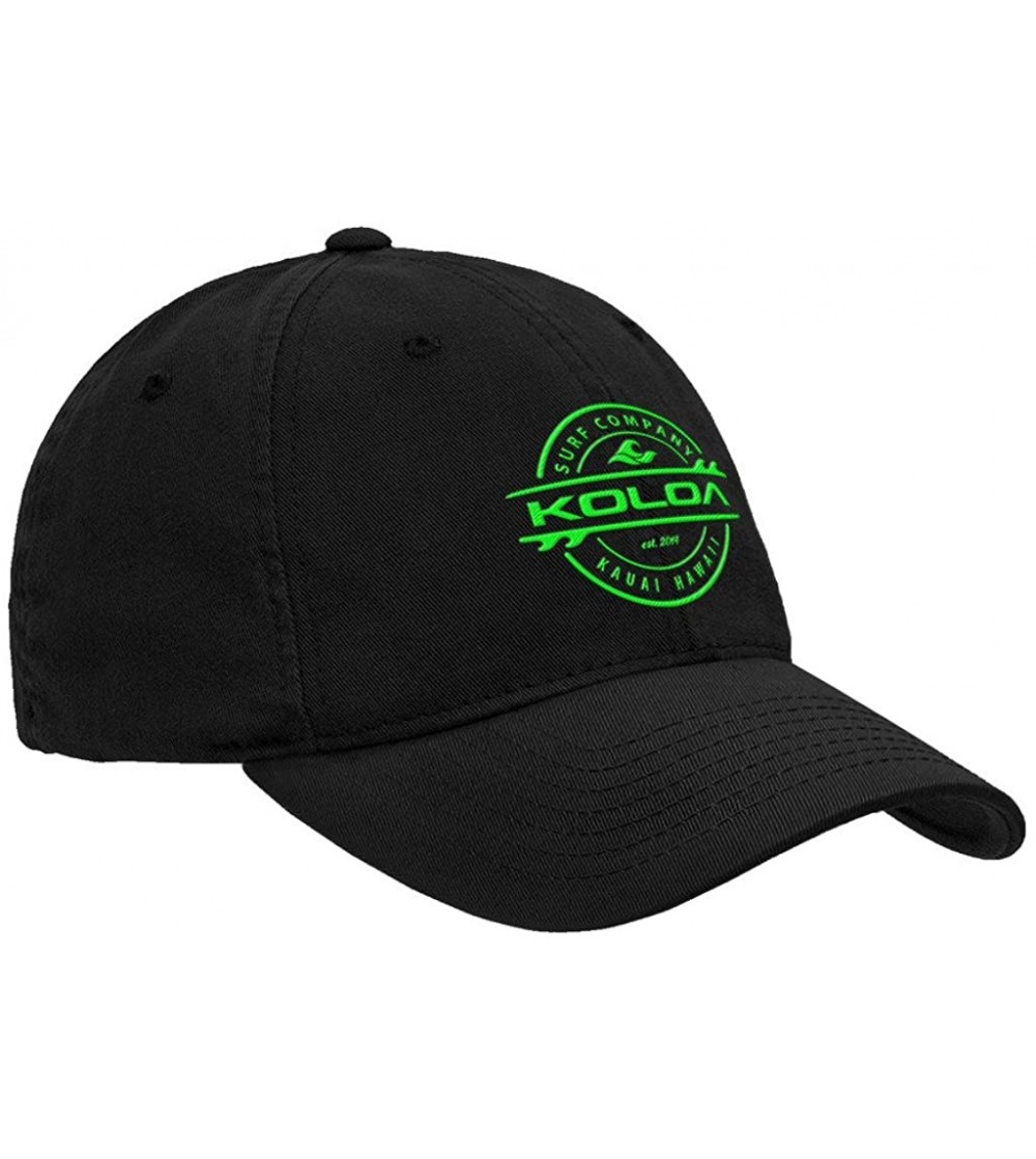 Baseball Caps Classic Cotton Dad Hats. Low Profile Adjustable Caps - Black/Green - CZ12N1EZ373