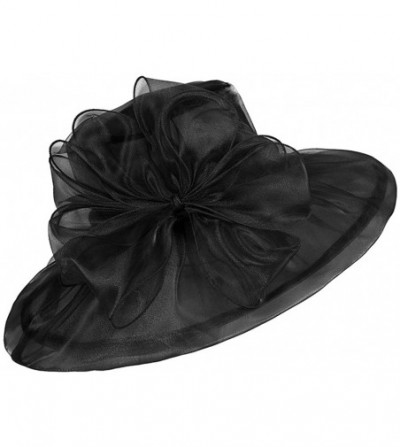 Sun Hats Women's Lace Fascinators Floppy Sun Hat for Kentucky Derby- Royal Ascot- Church- Wedding- Tea Party- Easter - C417YU...