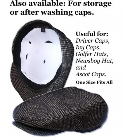 Newsboy Caps 1Pk. Flat Cap Web Shaper for Ivy hat- Newsboy caps- Driver's Cap- Golfer's Hats and More - Beige - CJ12HCMZ6HH