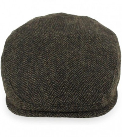 Newsboy Caps Belfry Wool Blend Tweed Flat Caps Mens Womens - Kemp Brown - CK18KO8D9SC