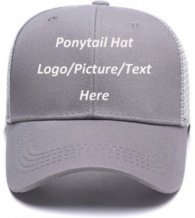 Snapback Ponytail Baseball Ponycap Adjustable