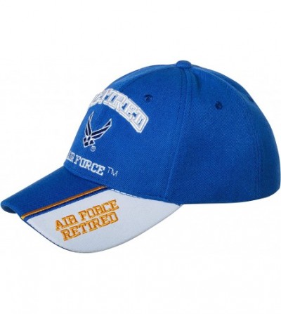 Baseball Caps Officially Licensed United States Air Force Retired Embroidered Blue Baseball Cap - CZ18S5R4Q93