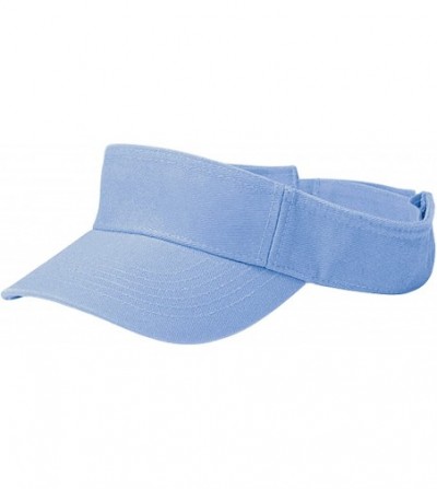Visors Unisex Pro Style Cotton Twill Washed Visor-4021A - Blue - CU121HKNMPD