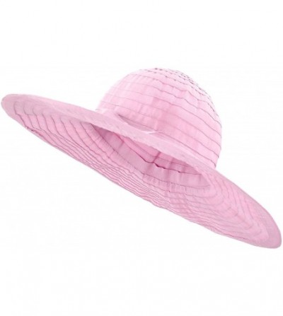 Sun Hats Women's UPF 50+ Sun Protection Summer Floppy Beach Hat - Pink - CL12NW4FAEH