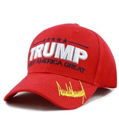 Baseball Caps Original Exclusive Donald Trump 2020" Keep America Great/Make America Great Again 3D Signature Cap - C618I6WLXS4