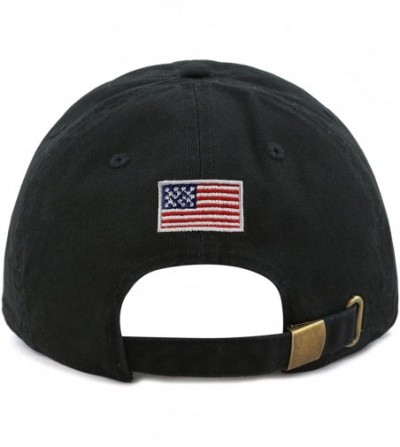 Baseball Caps Trump 2020 President Keep America Great Flag Cotton 3D Cap - Unstructured-black - CV12MGABSKD