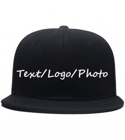 Baseball Caps Snapback Personalized Outdoors Picture Baseball - Black - CU18I8YHECO