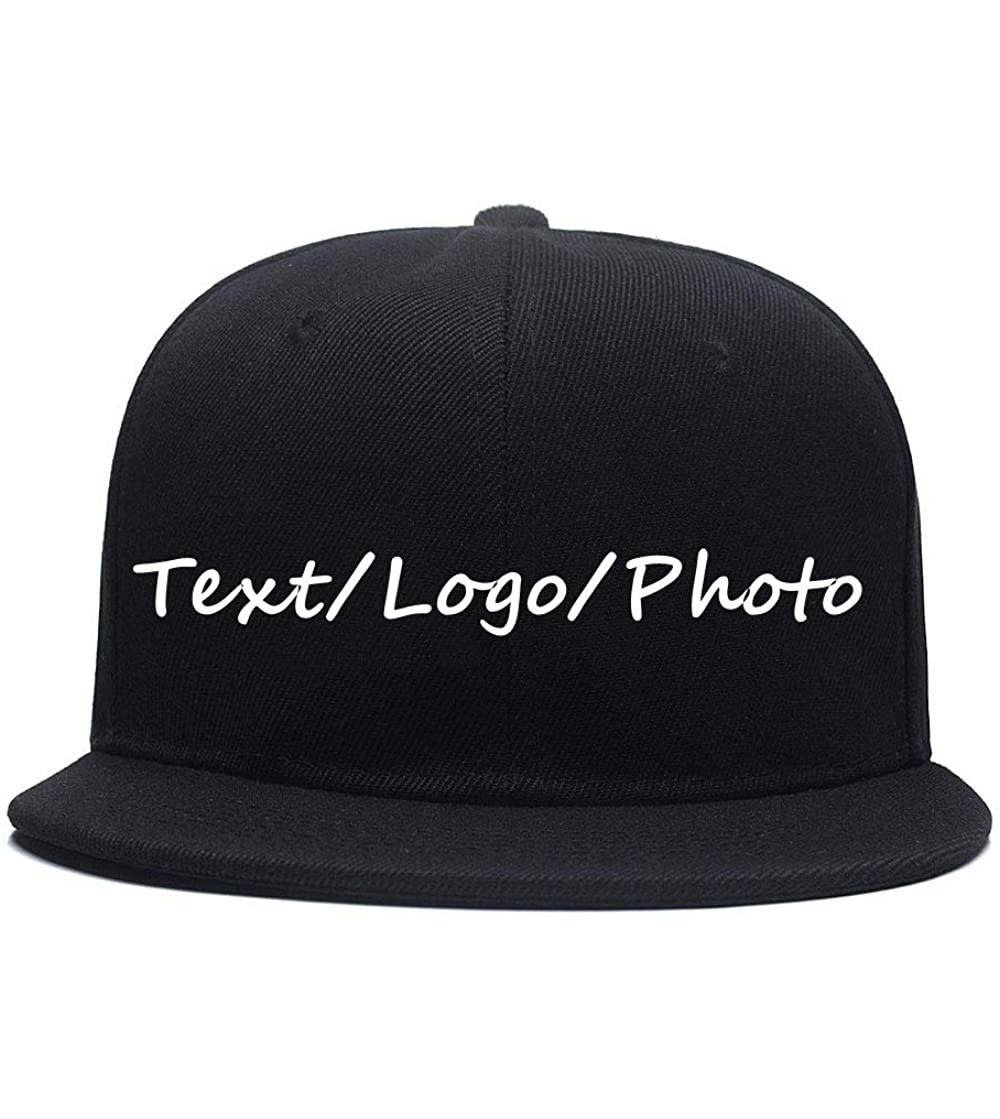 Baseball Caps Snapback Personalized Outdoors Picture Baseball - Black - CU18I8YHECO