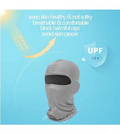 Balaclavas Balaclava Sun/uv face mask UPF 50+ ski mask Neck Gaiter face Scarf Outdoor Sports 3pack - Greyx3 - CS18CKAH2LL
