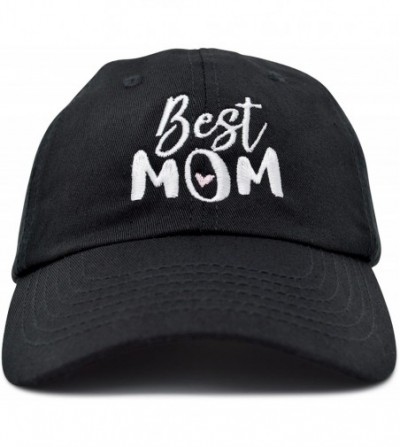 Baseball Caps Best Mom Baseball Cap Womens Dad Hats Adjustable Mothers Day Hat - Black - CZ18D6RT4NH