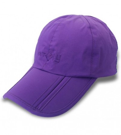 Baseball Caps Gracelife Waterproof Baseball Quick Drying Collapsible - Purple - CO18GDLM5HU