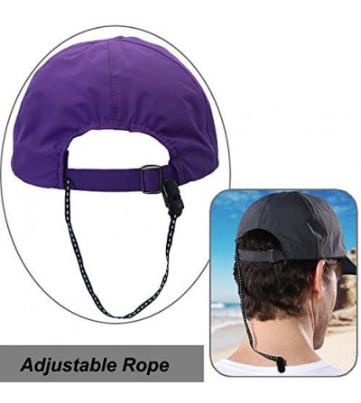 Baseball Caps Gracelife Waterproof Baseball Quick Drying Collapsible - Purple - CO18GDLM5HU