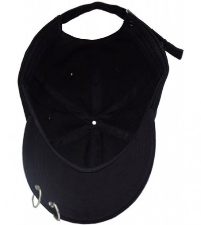 Baseball Caps Baseball Cap K-pop Boys Outdoor Iron Ring Snapback Hat Casual Adjustable Dad Hat Hip Hop Hat - Black Ring - C71...