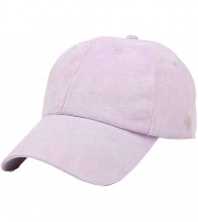 Baseball Caps Big Sale Women's Mens Hip-Hop Baseball Cap Solid Snapback Outdoor Hat - Purple - CT12HD1SLEH