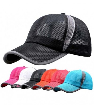 Baseball Caps Unisex Summer Baseball Hat Sun Cap Lightweight Mesh Quick Dry Hats Adjustable Cap Cooling Sports Caps - Blue - ...