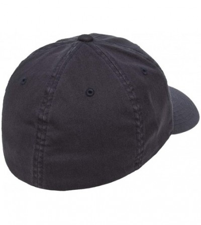 Baseball Caps Flexfit Garment Washed Cotton Dad Hat - Low Profile- Stretch Flex Fit Ballcap w/Hat Liner - Navy - C718EXGLRHO