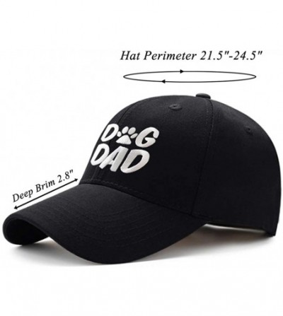 Baseball Caps Funny Adjustable Hat Cotton Trucker Baseball Cap Hat for Party - Black Dogdad2 - CN18W3EIWRW