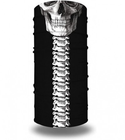 Balaclavas Men Women Face Bandana Dust Mask Balaclava Neck Gaiter Wrap Cool Printed (Multi-Function) - Z- Skeleton Skull - CQ...