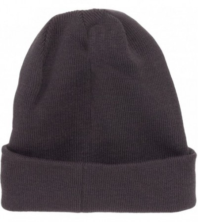 Skullies & Beanies Acrylic Knit Aconcagua Reversible Slouchy Beanie Hat (Charcoal) - CN11G87HLIZ