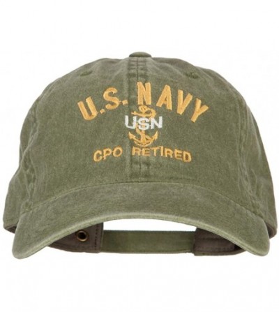 e4Hats com Retired Military Embroidered Washed