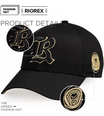 Baseball Caps Baseball Caps for Men Sun Hat Breathable and softable Adjustable 1704A010 - Black-gold - CV189L8SGXZ