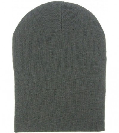 Skullies & Beanies Double Layer Scattered Crystals/Studs Knit Winter Slouchy Beanie Skull Hat Cap - Grey - CS12887NU87