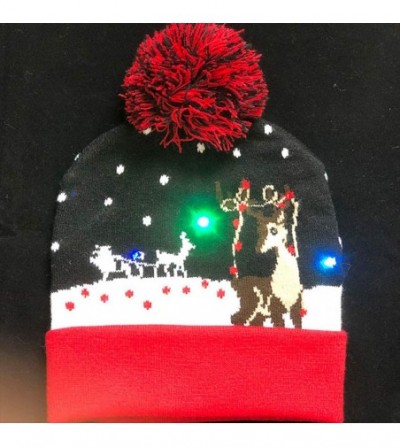 Skullies & Beanies Women Men Crochet Knitted Ball Stripe Stars Winter Warm Beanie Hat Ski Cap - 3pcs - CZ18LH93KDA