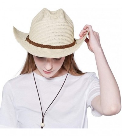 Cowboy Hats Cowboy Fedora Summer Western Costume - A5-beige - CV18R80CTI3