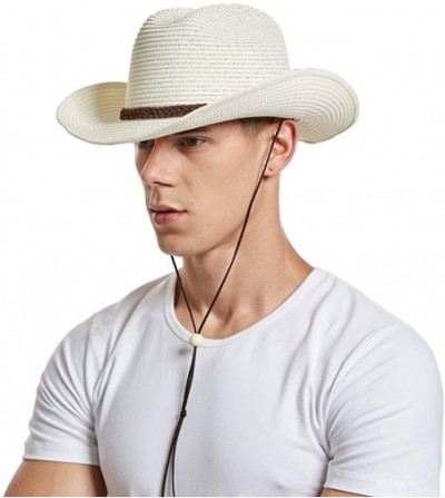 Cowboy Hats Cowboy Fedora Summer Western Costume - A5-beige - CV18R80CTI3
