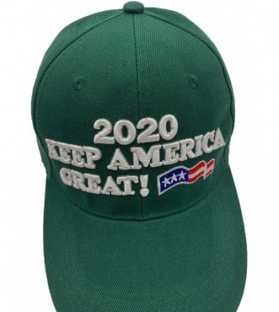 Baseball Caps Trump 2020 Keep America Great 3D Embroidery American Flag Baseball Cap - 018 Green - C018WN0L5M0