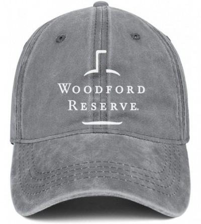 Baseball Caps Unisex Adjustable Woodford-Reserve-White-Logo-Symbol-Baseball Caps Breathable Flat Hat - Grey-95 - C318U6209MI