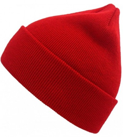 Skullies & Beanies Slouchy Beanie Cap Knit hat for Men and Women - Red - CK18KHS296H