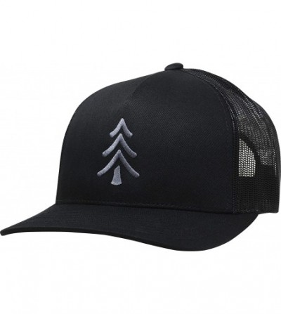 Baseball Caps Trucker Hat - Pine Tree - Black - C6192E907LR