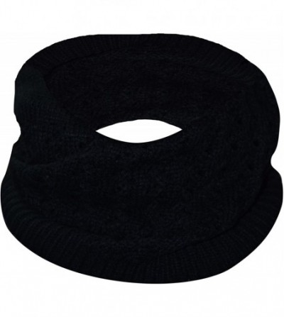 Skullies & Beanies Womens Knit Thick Warm Slouch Beanie Ski Hat Cap - Black - CT126OGV5LX
