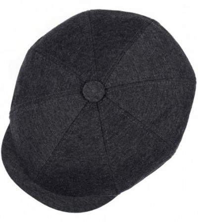 Newsboy Caps Newsboy hat Men Adjustable Newsboy Cap Cotton Autumn and Winter Driving hat Men's hat - Dark Gray - CM18Y327IM3