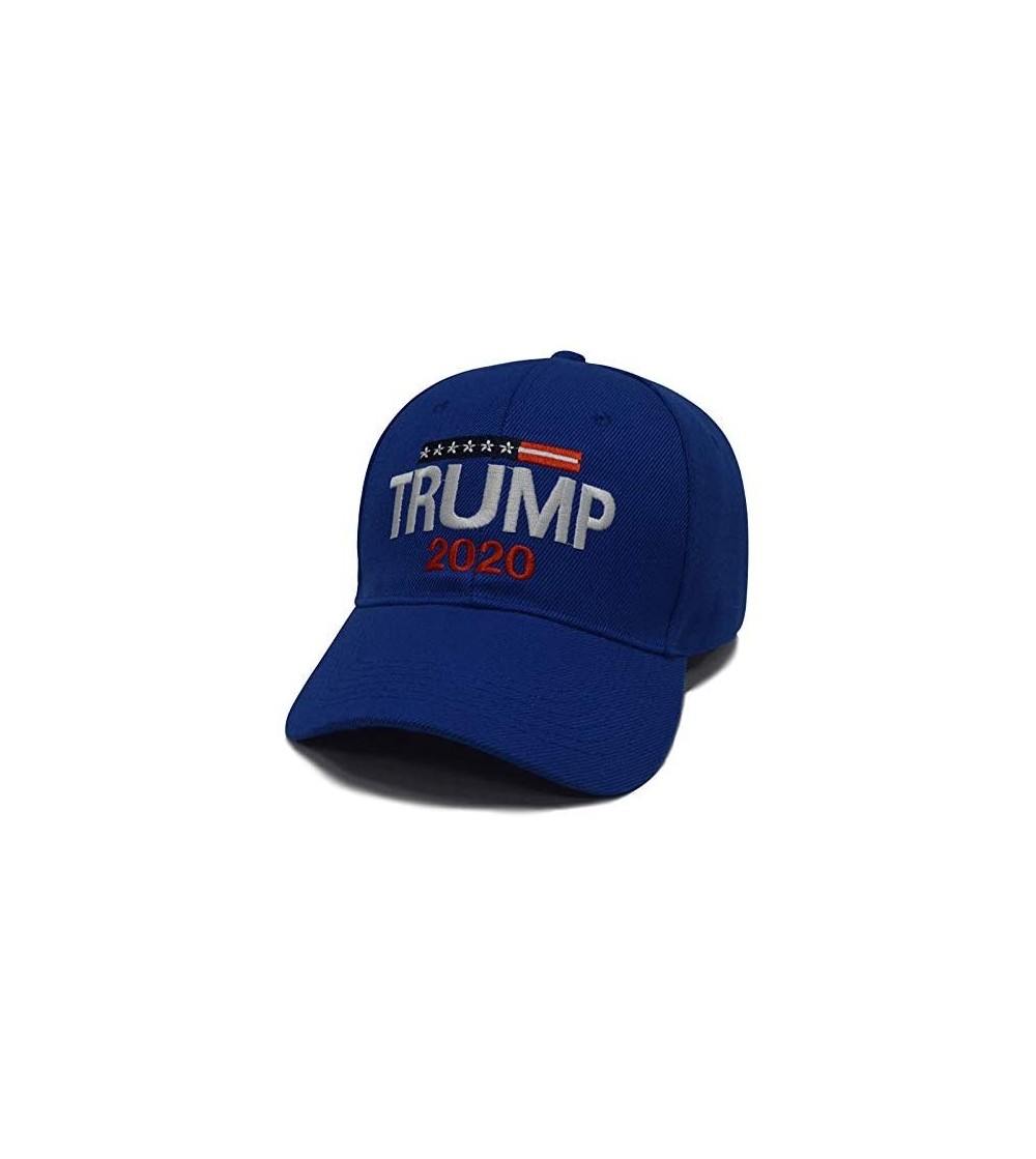 Baseball Caps Donald Trump 2020 Keep America Great Cap Adjustable Baseball Hat with USA Flag - Breathable Eyelets - CI18OOXNUAU