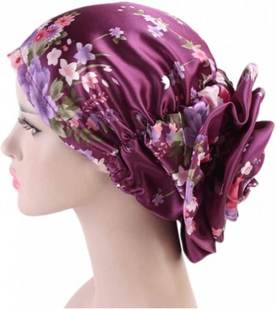 Headbands 6 Pack Women Girls Silk Satin Headbands Solid Color Elastic Hairband Twisted Turban - A-pubk - C818XUNX6R6