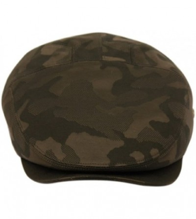 Newsboy Caps Men's Cotton Flat Ivy Caps Summer Newsboy Hats - Green Camouflage - CI18E27Y2ZT