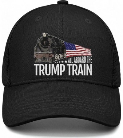 Baseball Caps Unisex Vintage Baseball Cap One Size 2020 Funny Anti Trump White Walking Dad Hat - Trump Train 2020 - CR18W664GS0