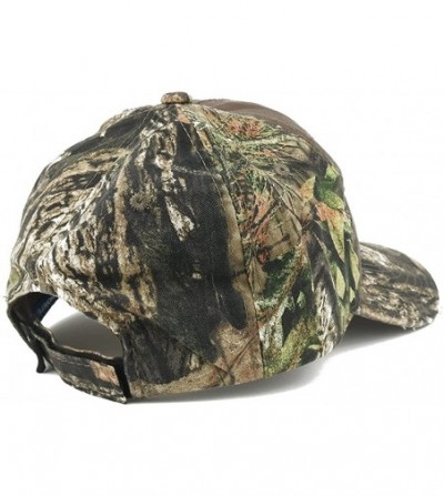 Baseball Caps US American Flag Patch Mossy Oak Realtree Camo Adjustable Cap - Choclate - Red Line Patch - CJ12N1PDHLF