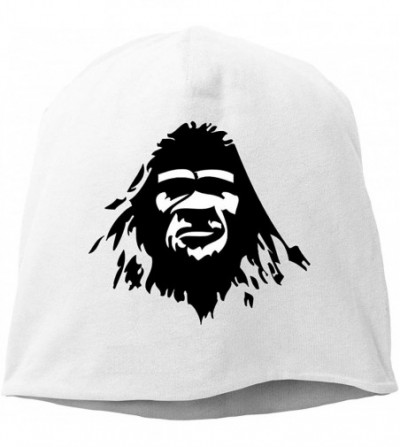Skullies & Beanies USA Bigfoot Sasquatch Yeti Head Skull Cap Helmet Liner Beanie Cap for Men Hip Hop Hedging Head Hat - White...
