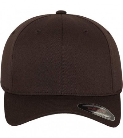 Baseball Caps Unisex Wooly Combed Twill Cap - 6277 - Brown - CU11NV51SG3
