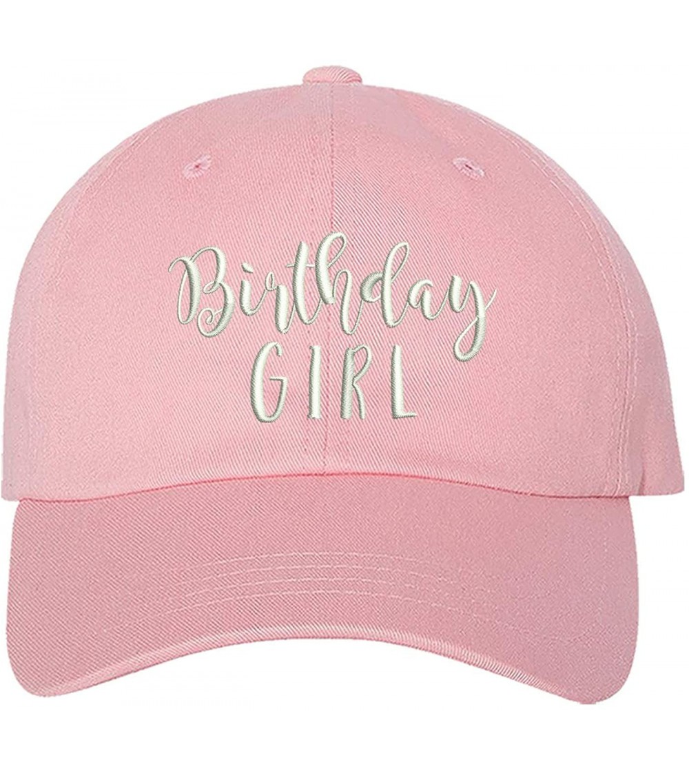 Baseball Caps Birthday Girl Dad Hat - Baseball Cap - Pink - C318NYS2HMA