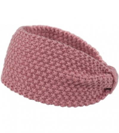 Headbands Women's Winter Knit Headband - Bow - Pink - CM12NUT4TS1