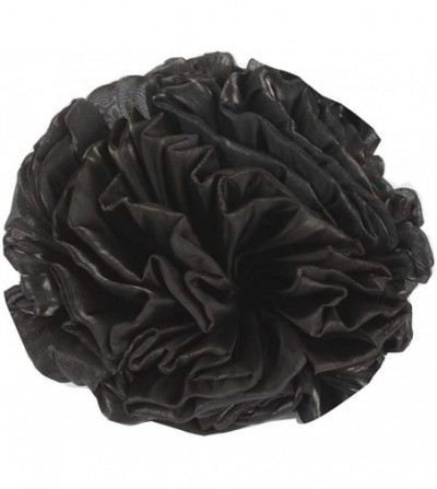 Skullies & Beanies 1Pack / 2Packs Women Flower Elastic Turban Beanie Head Wrap Chemo Cap Hat - 2pcs-black&gray - CB18OSHGI0Y
